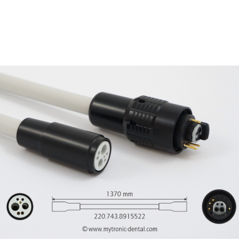 Turbineschlauch 4-Loch mit Licht für Sirona® Einheit: A1, A2, A4, A5, AC, C1, C1+, C2, C2+, C4, C4+, C5+, E1, E2, E4, E5, EC, M1, M1 96, M1+, SPIRIT S1, S2 Dentalbedarf