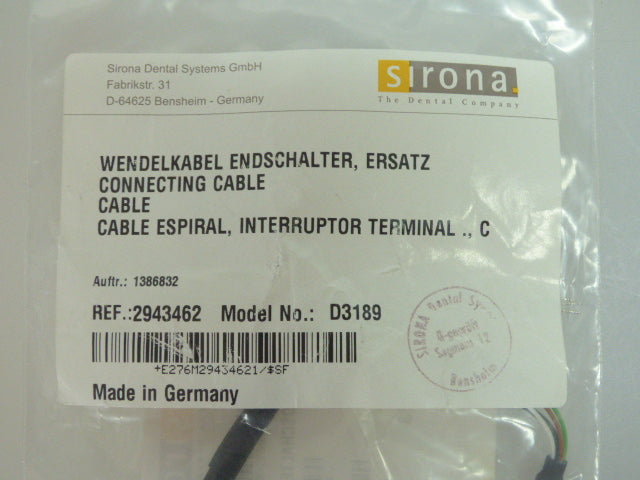 Sirona – Wendelkabel Endschalter, Ersatz