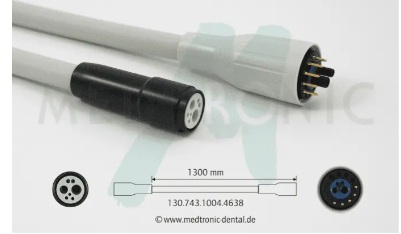 Turbineschlauch 4-Loch mit Licht - 1300 mm für KaVo® Einheit