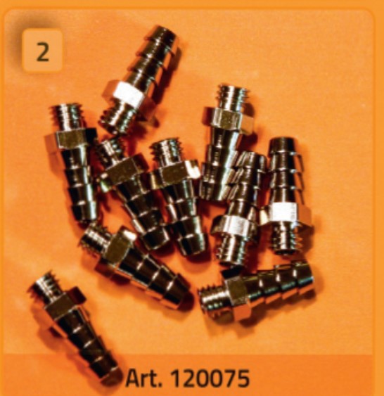 DTS-Design Anschlussnippel 10-32 (M5) für Schlauch 4,0 mm ID Dentalshop