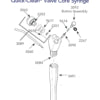 3F-Spritze DCI® Quick-Clean VALVE CORE abgewinkelt