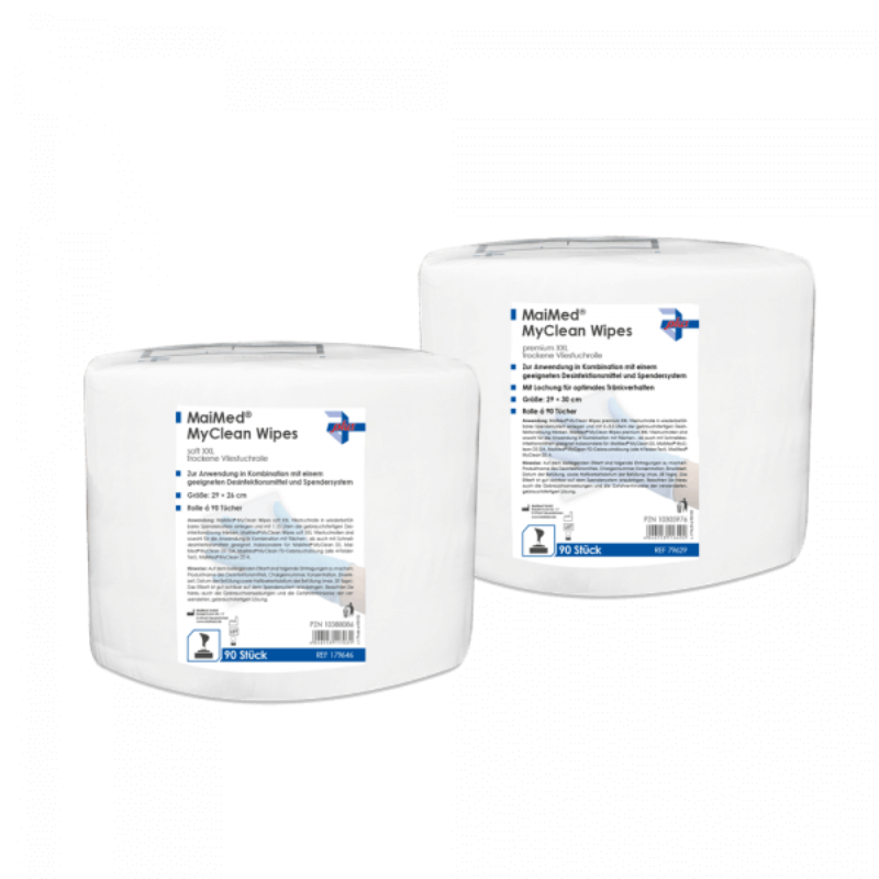 MaiMed MyClean® Wipes XXL premium / soft und premium trocken (70 und 90 Blatt) Dentalshop