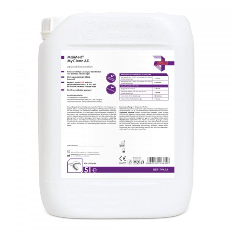 MaiMed® MyClean AD Desinfektion von dentalen Abformungen 5 Liter Kanister Dentalshop