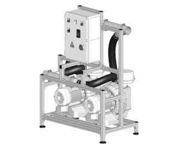 Cattani 2 Maxi-Jet 2S für Klinik Absaugung mit Steuertafel C 83 im Rahmengestell Behandler 24 Dentalshop