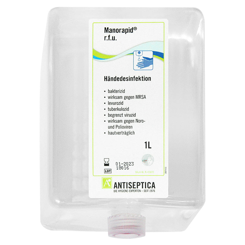 Infratronic Solution Händedesinfektion / Manorapid 1000 ml Dentalshop