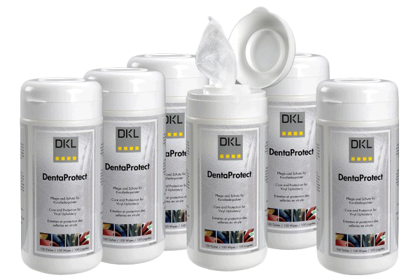 DKL DentaProtect Tuchspenderset Schutz und Pflege für Kunstlederpolster Dental