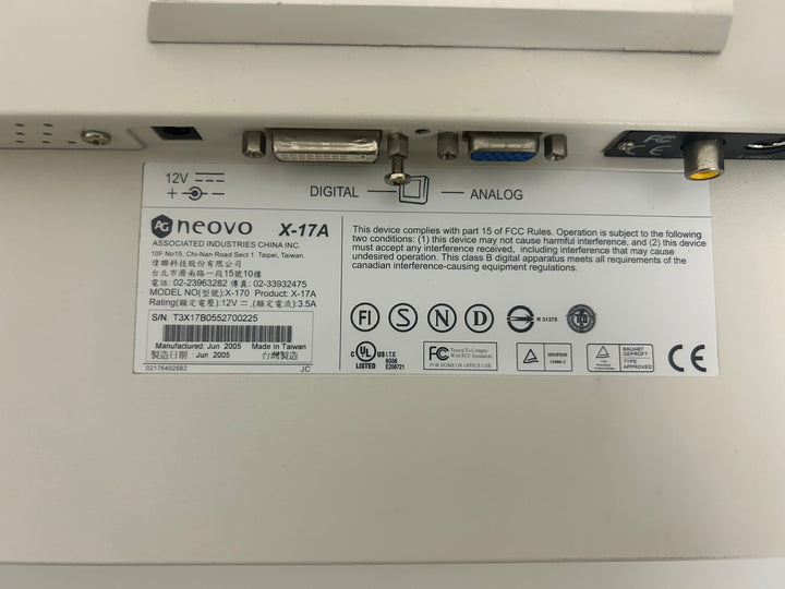NEOVO Monitor 17 Zoll X-17A - gebraucht