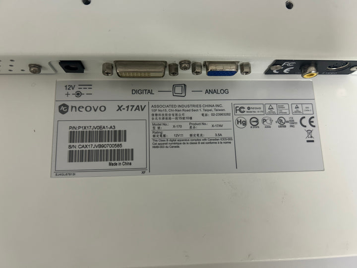 Fimet F1 Monitor Neovo X-17AV 17 Zoll gebraucht