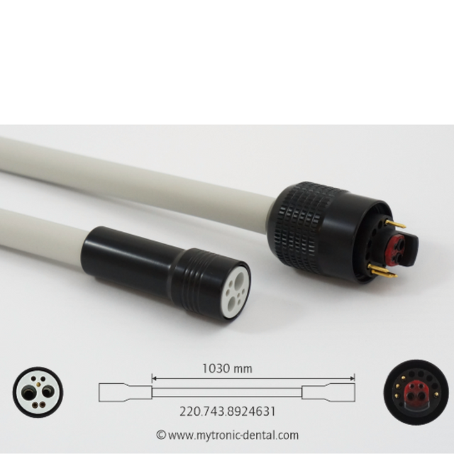 Turbineschlauch 4-Loch mit Licht für Sirona® Einheit: C3, C3+, C6, E3 Dentalbedarf
