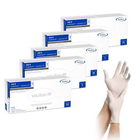 Besondere Merkmale Unsere MaiMed® – solution-Serie ist die latexfreie und kostengünstige Alternative zu unseren Einmalhandschuhen aus Latex. Diese Handschuhe enthalten keine Latexproteine und sind daher auch sehr gut für Allergiker geeignet. Sie sind sehr strapazierfähig, dehnbar und gewährleisten aufgrund ihrer texturierten Fingerspitzen einen optimalen Grip.