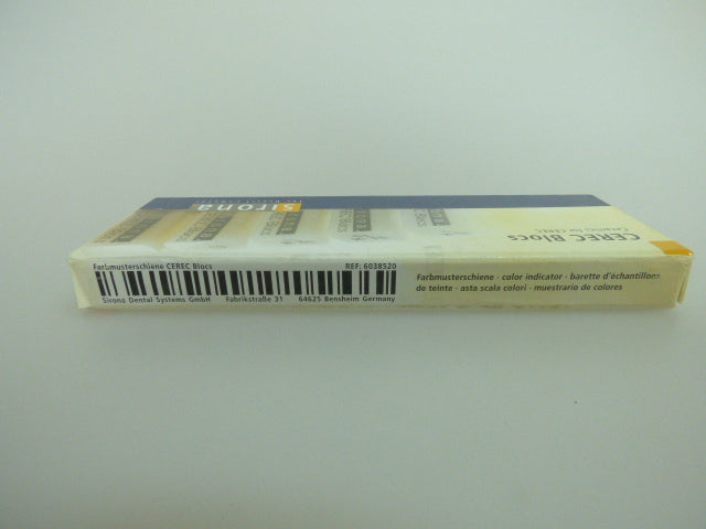 Sirona Cerec Blocs Farbmusterschiene color Indicator Dental CAD/CAM #6038520