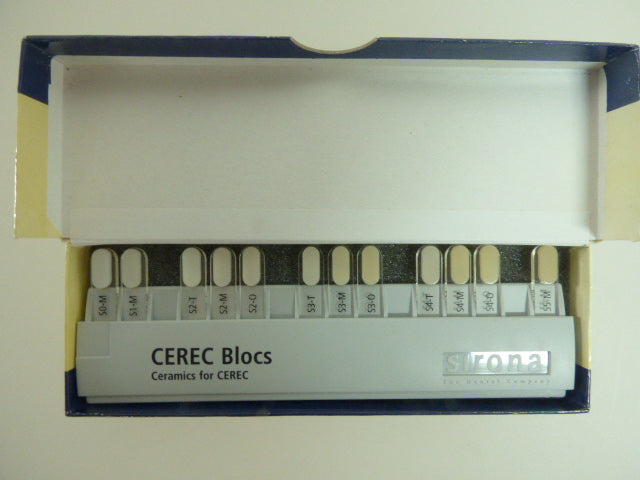 Sirona Cerec Blocs Farbmusterschiene color Indicator Dental CAD/CAM #6038520
