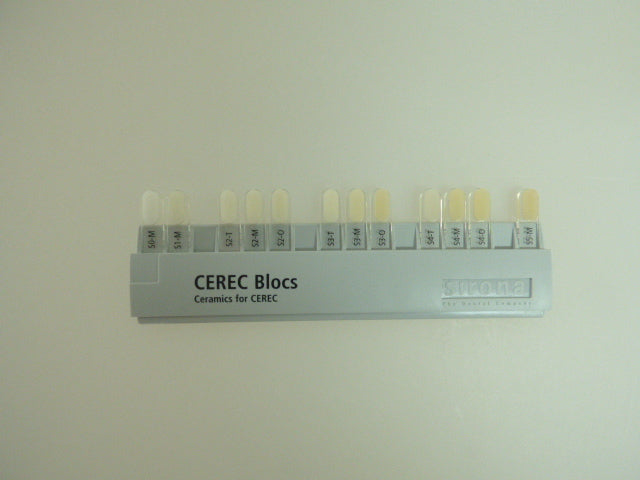 Sirona Cerec Blocs Farbmusterschiene color Indicator Dental CAD/CAM #6038520