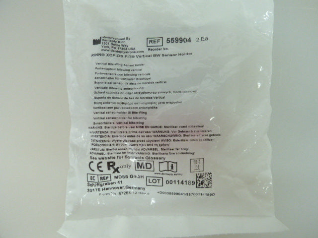 XCP-DS Fit® Sensorhalter, Bissplatten – Vertikal Bissflügel, rot, Packung 2 Stück #559904