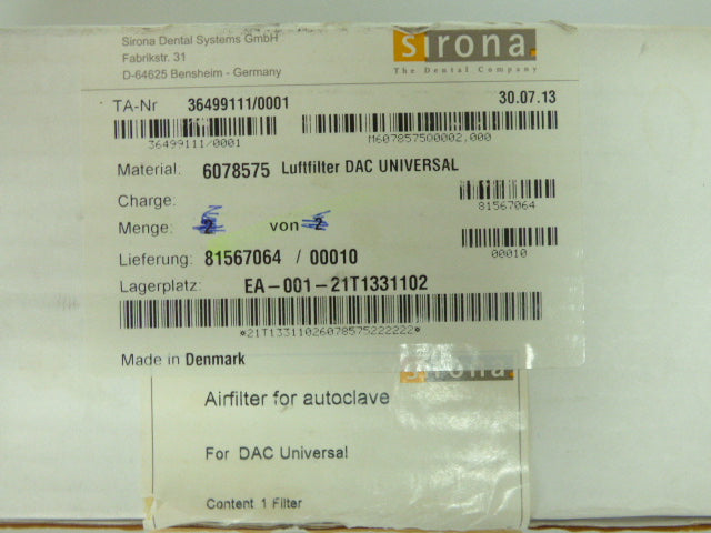 Luftfilter für DAC Universal #36499111/0001