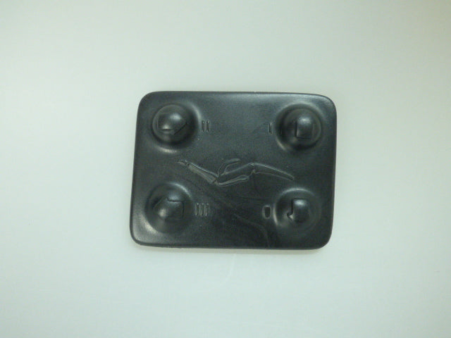 Ultradent – Schalterbedeckung Schwarz, klein, links