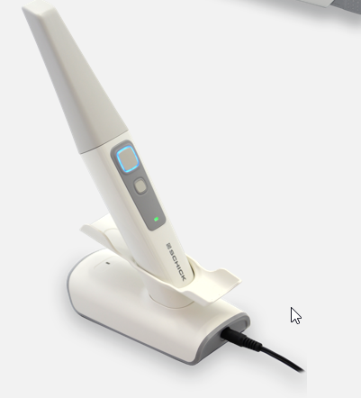 Schick DX Mobile Intraoralscanner in der Ladestation