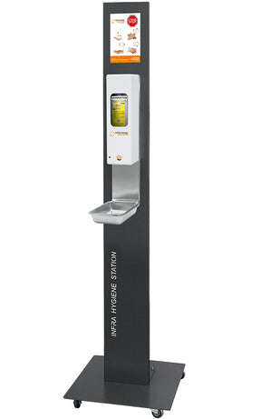 Infratronic Solutions Infra Hygiene Station für EURO-2 Spender Dentalshop hygienestation Rollen