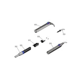 LUZZANI® MINIBRIGHT® LED 6 GRIFFHÜLSE ABGEWINKELT und GERADE Dentalbedarf Explosionszeichnung