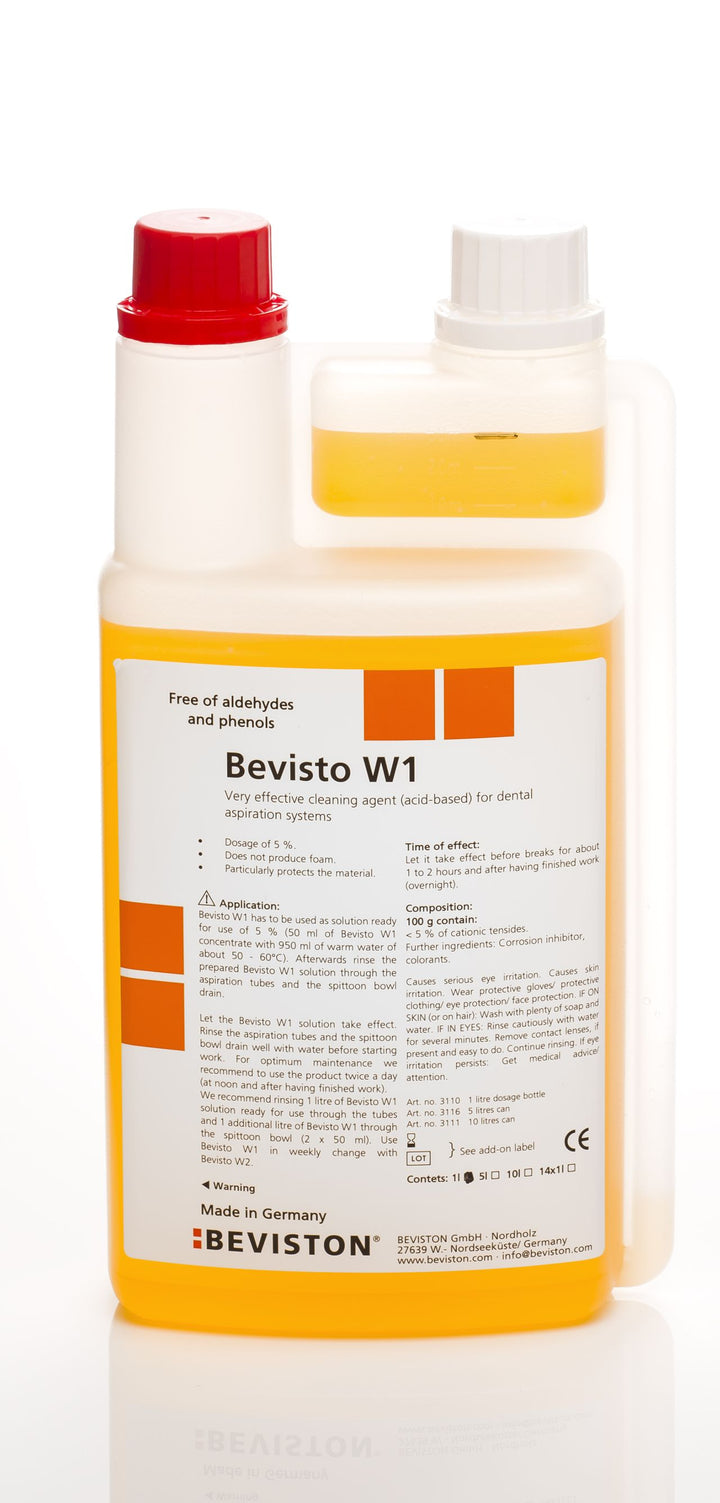 Beviston Absauganlagenreiniger Bevisto W1 (pH-sauer) Dental Depot