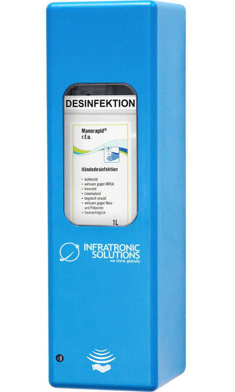 Infratronic Solutions Infra Hygiene Station für EURO-2 Spender Dentalshop blau
