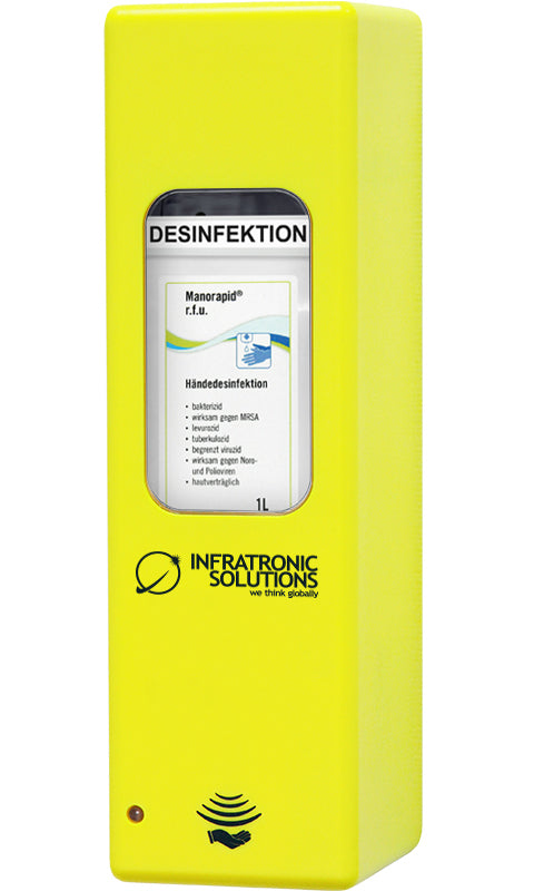 Infratronic Solutions Infra Hygiene Station für EURO-2 Spender Dentalshop gelb